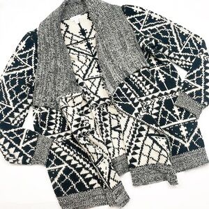 Charming Charlie tribal print knit cardigan